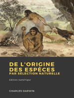 De l'origine des espèces par sélection naturelle: ou Des lois de transformation des êtres organisés