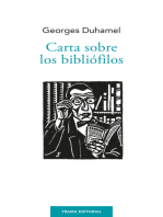 Carta sobre los bibliófilos