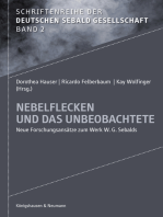 Nebelflecken und das Unbeobachtete: Neue Forschungsansätze zum Werk W. G. Sebalds
