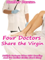 Four Doctors Share the Virgin (Multiple Partners Taboo MFM Breeding Anal Sex Medical Erotica Short Story)