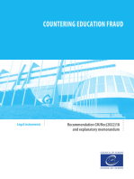 Countering education fraud: Recommendation CM/Rec(2022)18 and explanatory report