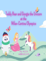Teddy Bear and Giorgia the unicorn at the Olympics of Milano Cortina: 2