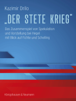 »Der stete Krieg«: Das Zusammenspiel von Spekulation und Vorstellung bei Hegel mit Blick auf Fichte und Schelling