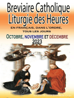 Breviaire Catholique Liturgie des Heures: en français, dans l'ordre, tous les jours pour octobre, novembre et décembre 2023
