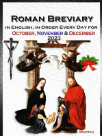The Roman Breviary in English, in Order, Every Day for October, November, December 2023