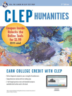 CLEP® Humanities Book + Online