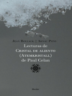 Lecturas de Cristal de aliento (Atemkristall) de Paul Celan