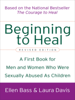 Beginning to Heal: A First Book for Men and Women Who Were Sexually Abused As Children