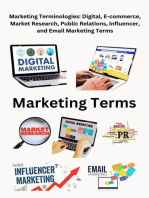 Marketing Terminologies: Digital, E-commerce, Influencer, and Email Marketing Terms