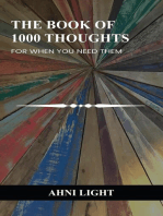 The Book Of 1000 Thoughts: For When You Need Them