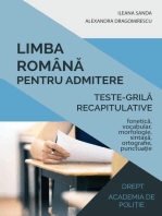Limba română (Teste-grilă recapitulative)