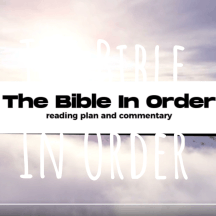 The Bible In Order - a chronological Bible commentary