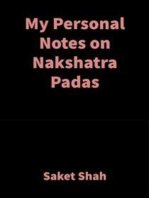 My Personal Notes on Nakshatra Padas