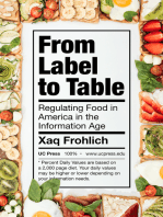 From Label to Table: Regulating Food in America in the Information Age