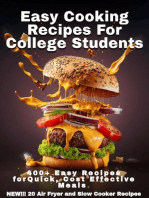 Easy Cooking Recipes For College Students