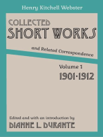 Collected Short Works and Related Correspondence Vol. 1: 1901-1912