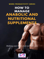 How to Manage anabolic and nutritional suplements