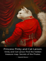 Princess Pinky and Cat Larson. Emily and Cat Larson Find the hidden treasure map. Secrets of the Pirates.