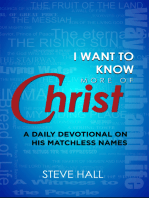 I Want to Know More of Christ