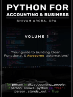 PYTHON FOR ACCOUNTING & BUSINESS