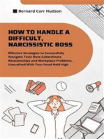 How to Handle a Difficult, Narcissistic Boss