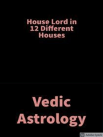 House Lord in 12 different Houses: Vedic Astrology