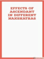 Effects of Ascendant in Different Nakshatras