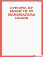 Effects of Moon in 27 Nakshatra Padas