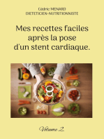 Mes recettes faciles après la pose d'un stent cardiaque.: Volume 2.