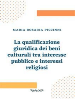 La qualificazione giuridica dei beni culturali tra interesse pubblico e interessi religiosi