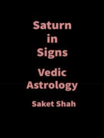 Saturn in Signs: Vedic Astrology