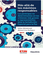 Más allá de los máximos responsables: Los partícipes no determinantes en los crímenes más graves y representativos ante la Jurisdicción Especial para la Paz