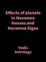 Effects of planets in Navamsa houses and Navamsa Signs: Vedic Astrology