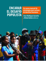 Encarar el desafío populista: Un nuevo manual de estrategias para actores de derechos humanos