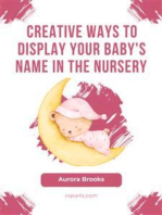 Creative Ways to Display Your Baby's Name in the Nursery