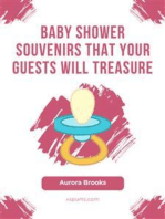 Baby Shower Souvenirs That Your Guests Will Treasure