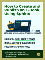 How to Create and Publish an E-Book Using Sphinx