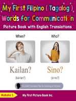 My First Filipino (Tagalog) Words for Communication Picture Book with English Translations