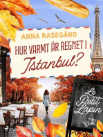 Hur varmt är regnet i Istanbul?