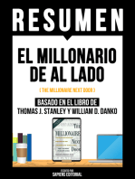 Resumen - El Millonario De Al Lado (The Millionaire Next Door): Basado En El Libro De Thomas J. Stanley Y William D. Danko