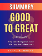 Summary Of Good To Great By Jim Collins- Why Some Companies Make the Leap and Others Don't: FRANCIS Books, #1