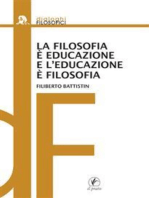 La filosofia è educazione e l'educazione è filosofia