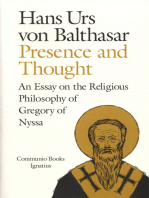 Presence and Thought: An Essay on the Religious Philosophy of Gregory of Nyssa