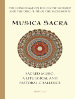 Musica Sacra: Music at Mass A Liturgical and Pastoral Challenge