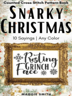 Snarky Christmas Sayings Counted Cross Stitch Pattern Book