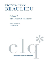 LES CAHIERS VICTORLEVY BEAULIEU CAHIER 7: 666 - Friedrich Nietzsche