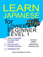 Learn Japanese for Lower Beginner level 1