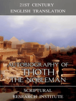 Autobiography of Thoth the Nobleman