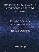 Resolução Nº 664 / 2010 - Pgj/cgmp – Csmp, De 08/10/2010