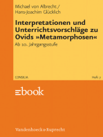 Interpretationen und Unterrichtsvorschläge zu Ovids »Metamorphosen«: Lehrerkommentar